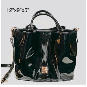Dooney & Bourke Brenna Patent Leather bag black $411